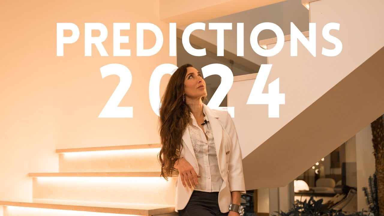 Woman pondering future predictions for 2024.